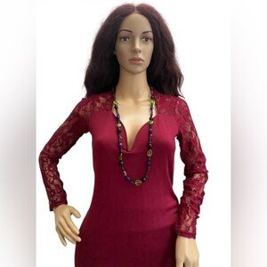 Wendy Gell multicolor glass beaded necklace